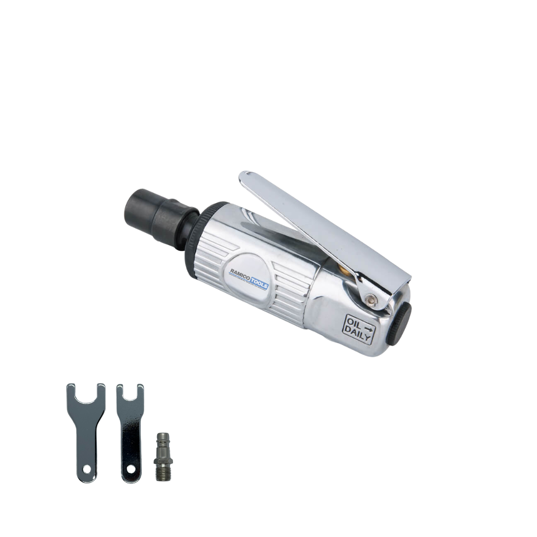 Ramico Tools 1/4" (6mm) Mini Air Straight Grinder, 25,000RPM. WFG-1010