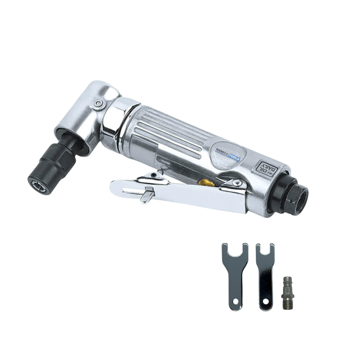 Ramico Tools 1/4" (6mm) Mini Air Angle Grinder, 20,000RPM. WFG-1015.