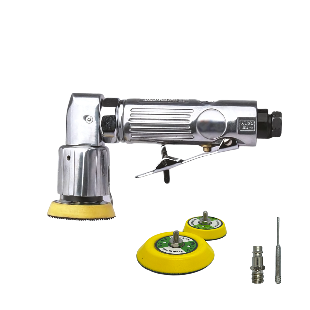 Ramico Tools Air Angle Sander, 15,000 RPM, 2 and 6-inch Pads, WFS-1031