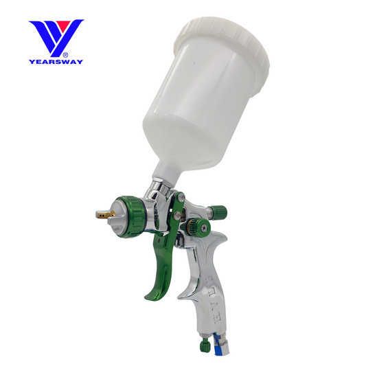 YEARSWAY 1.3mm HVLP Premium & High End Gravity Feed Spray Gun with 600ml Plastic Cup (AHVLP7200-13) - Taiwan