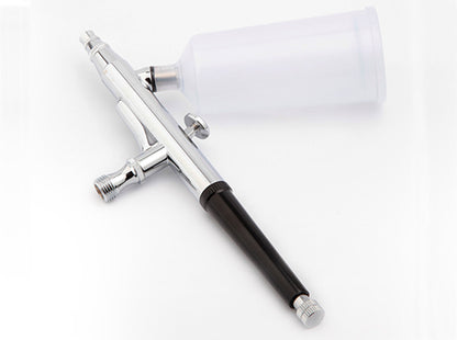 Fengda Airbrush 0.3mm Needle/Nozzle, Gravity Feed Adjustable Dual-Action Spray Gun Set with 50ml & 100ml Plastic Cups BD-131