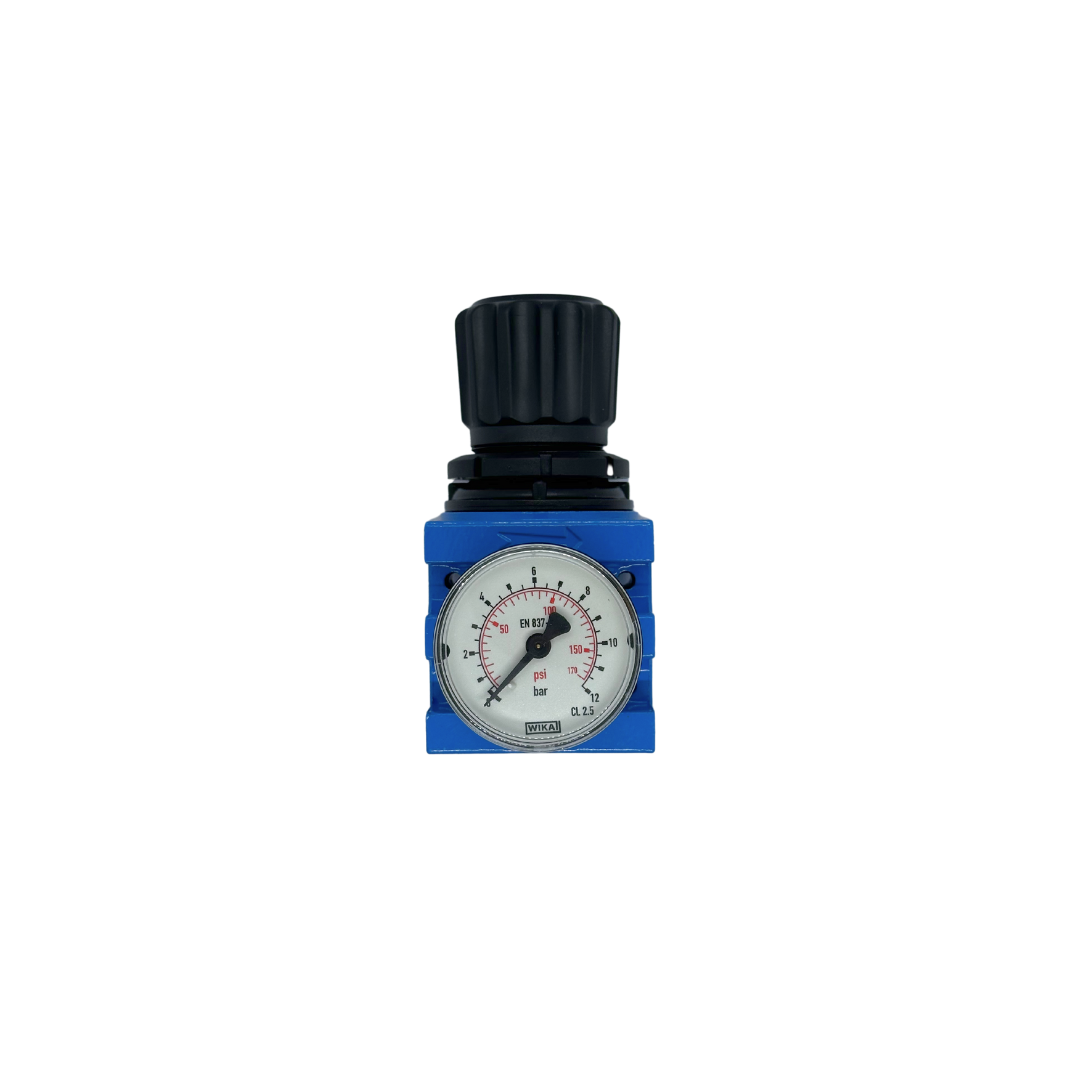 FG Air Pressure Regulator, 1/2 Inch with Gauge, Made in Italy