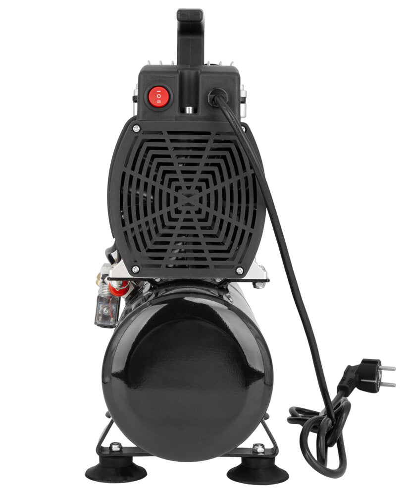 Fengda AS-600 Heavy Duty Airbrush Mini Air Compressor Double Piston with 4L Air Tank, 44 Litres/Min, 57dB