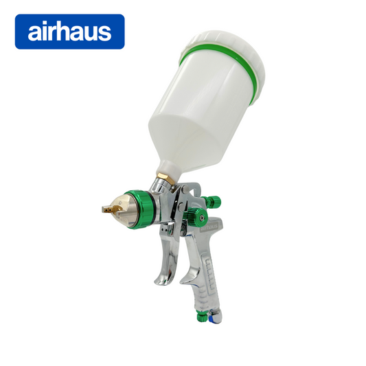 Airhaus 1.3 or 1.4mm Nozzle HVLP Gravity Feed Spray Gun with 600ml Plastic Cup (AS-1001P)