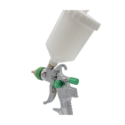 Airhaus 1.4/ 1.7 & 2.0mm Nozzle HVLP Gravity Feed Spray Gun with 600ml Plastic Cup (H-601P)