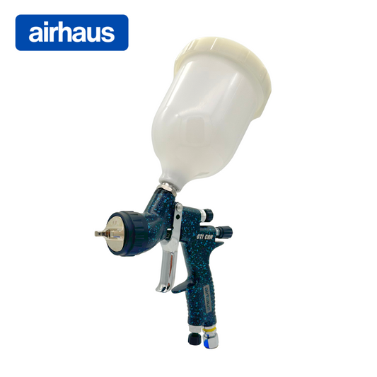 Airhaus 1.3mm LVMP Premium & High End Gravity Feed Spray Gun with 600ml Plastic Cup (GTI CAM)