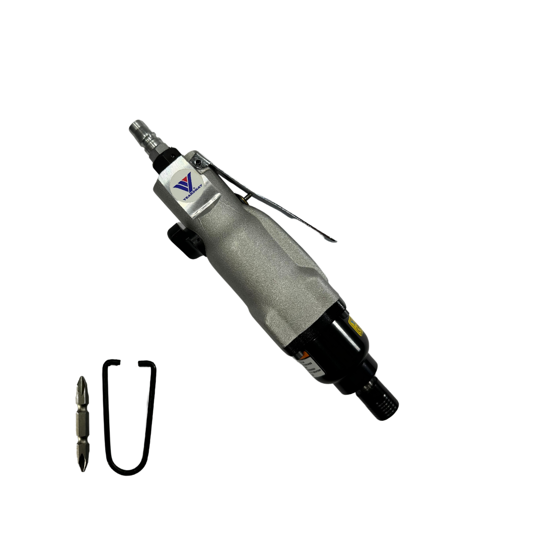 YEARSWAY 1/4" Air Straight Screwdriver, Heavy Duty, Quick Change Chuck, 75 N/M, 8500RPM. Taiwan