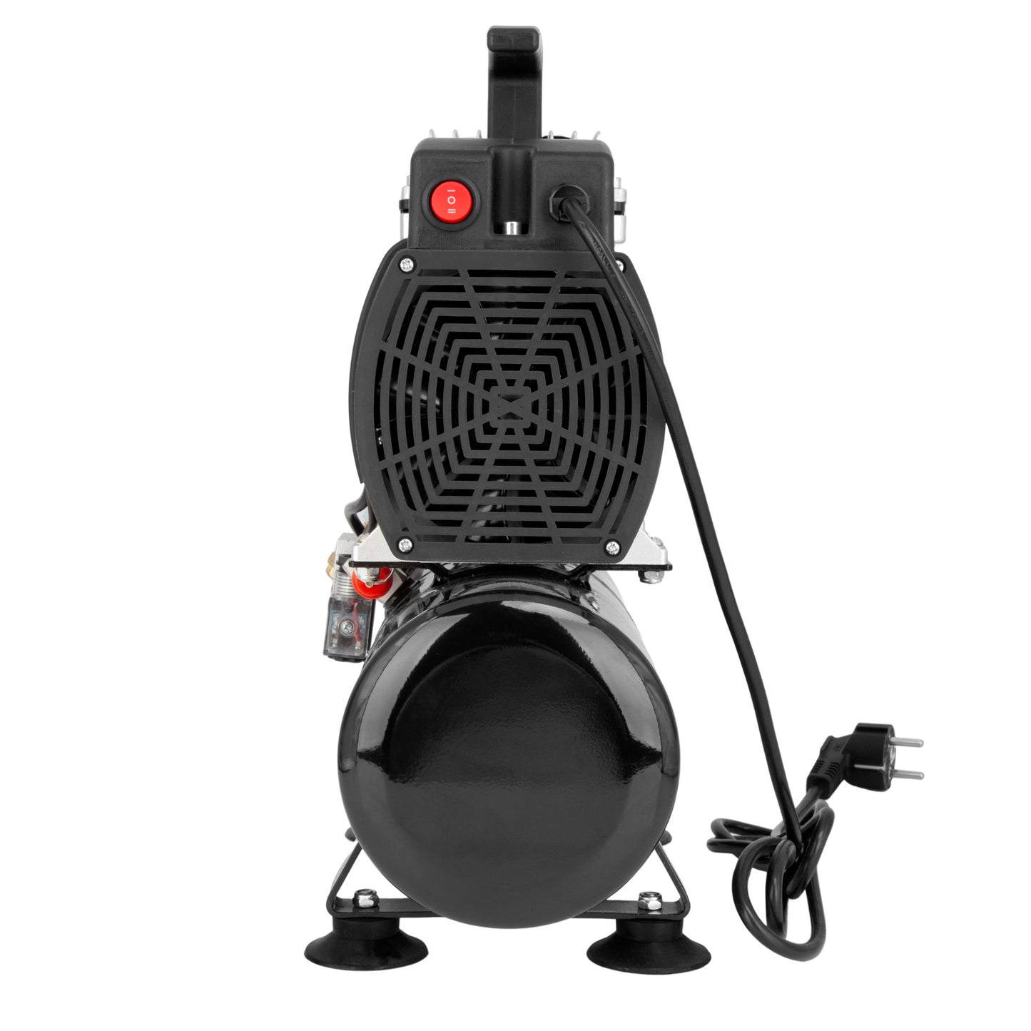 Fengda AS-600 Heavy Duty Airbrush Mini Air Compressor Double Piston with 4L Air Tank, 44 Litres/Min, 57dB
