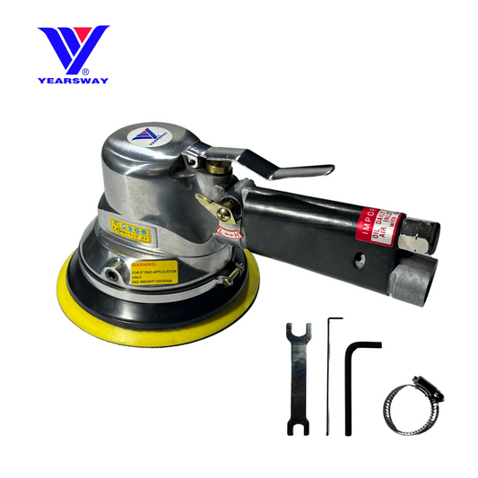 YEARSWAY 6'' Dust Free Heavy Duty Dual Action Sander, 10,000RPM - Taiwan
