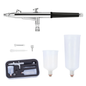 Fengda Airbrush 0.3mm Needle/Nozzle, Gravity Feed Adjustable Dual-Action Spray Gun Set with 50ml & 100ml Plastic Cups BD-131
